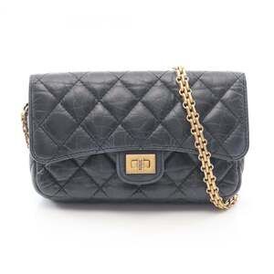 CHANEL 2.55 Matelasse Chain Phone Case Wallet Shoulder Bag/Handbag in Calfski...